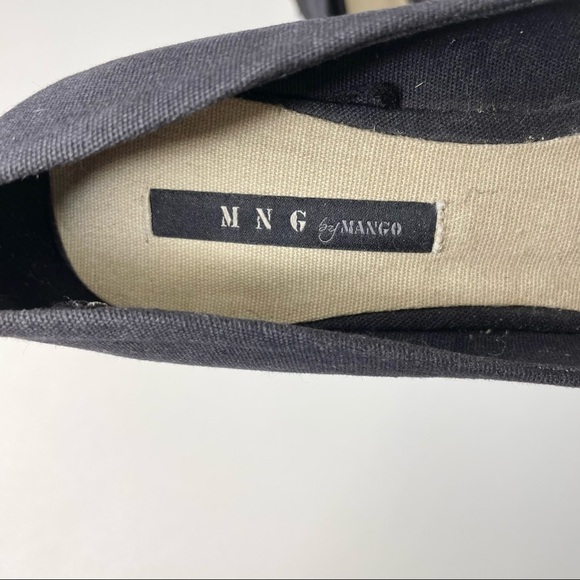 Mango Linen Platform Espadrille Wedge Sandals 37 - Picture 9 of 10